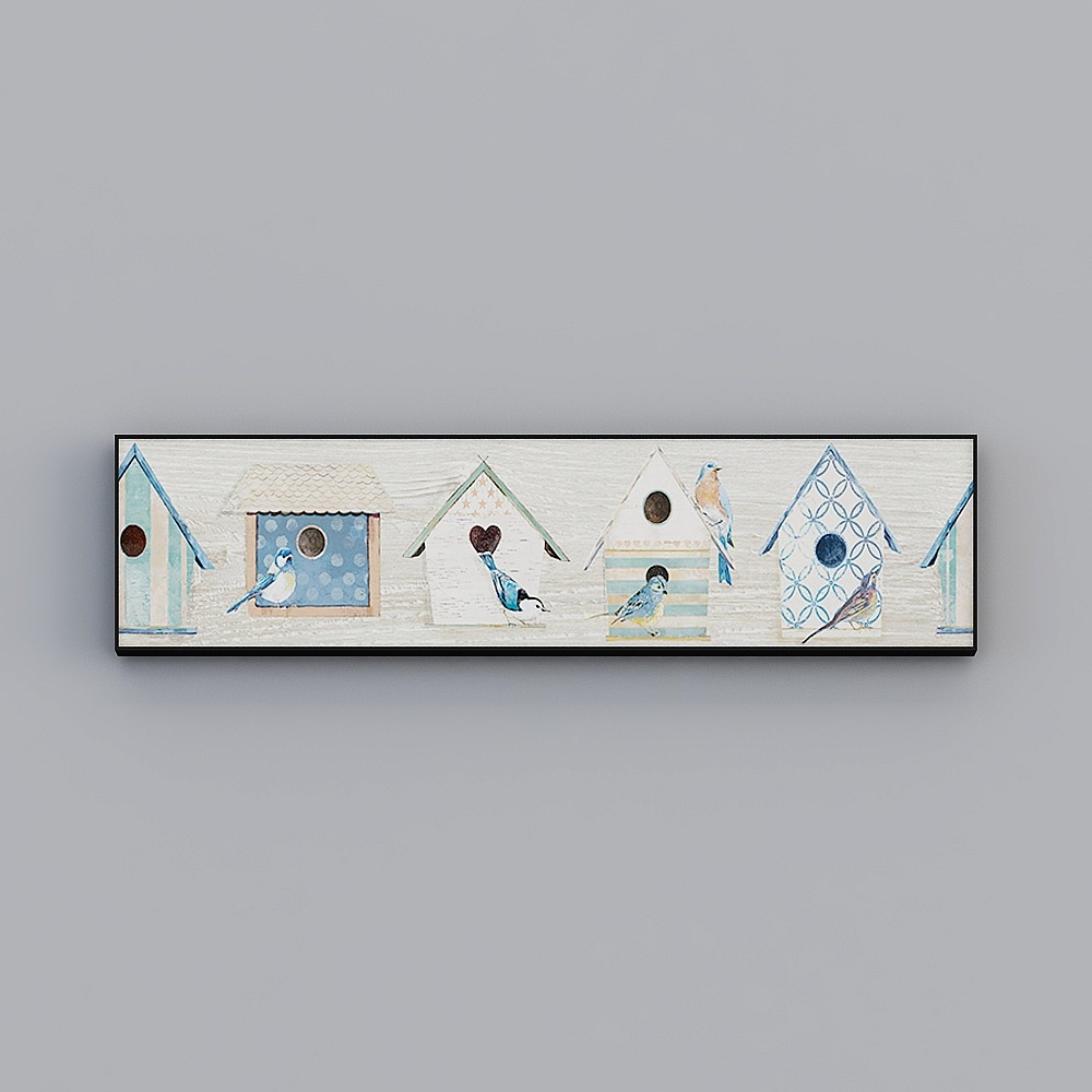 罗尚-现代风卡通动物儿童房装饰画-童趣派对C3D模型