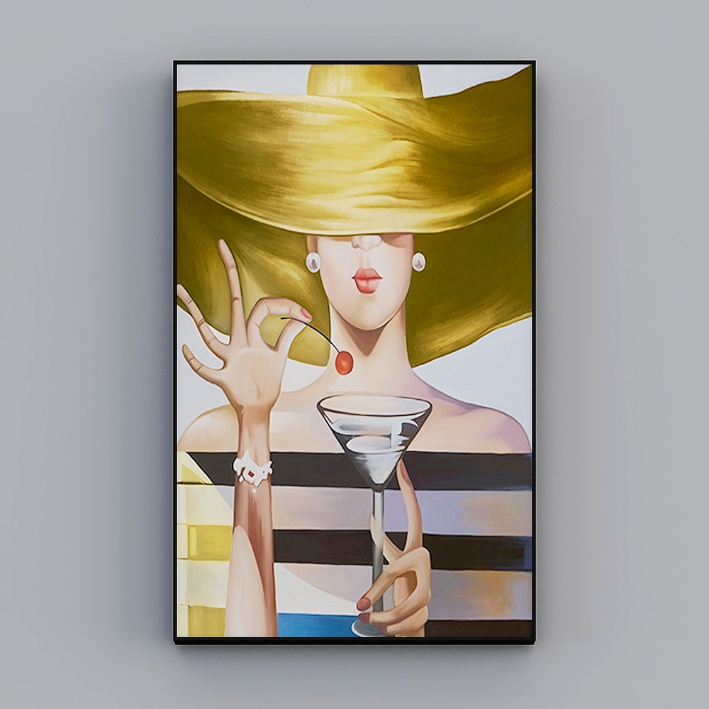 罗尚-现代风-人物客厅装饰画-品味人生C