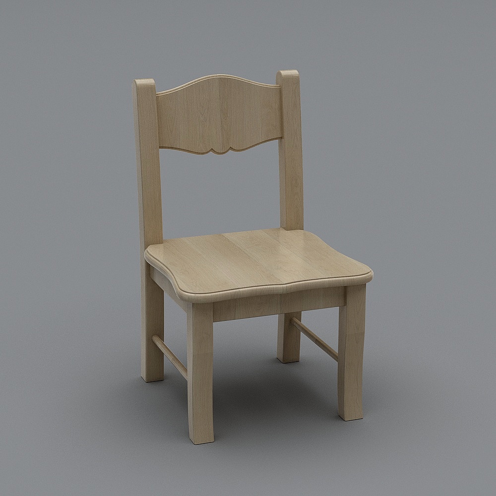 现代幼儿园教室-座椅 (1)3D模型