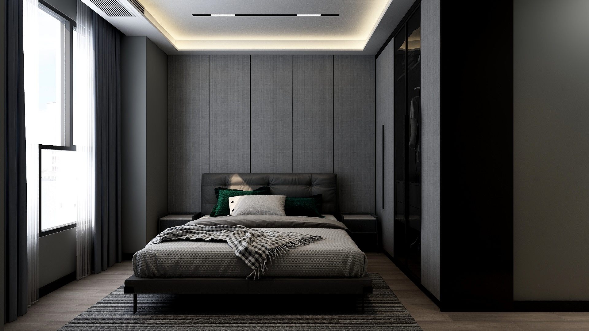 张敏-自然界云宸高级灰极简风装修效果图