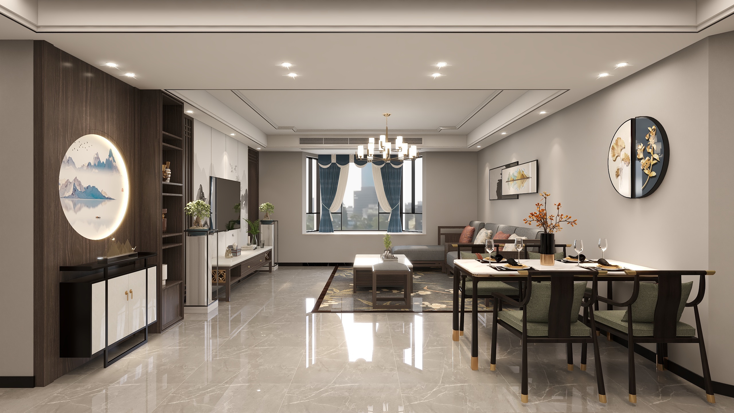 全案设计-陈山-新天地1401-装修设计方案