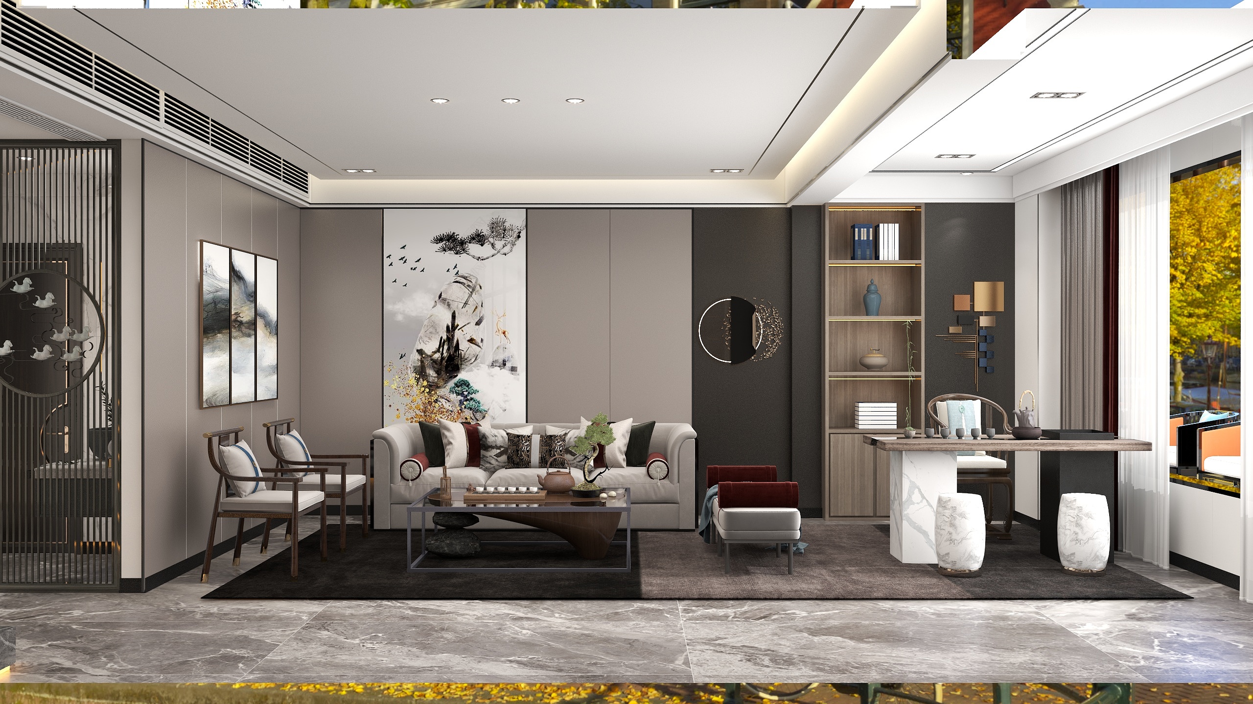 壹境空间W-碧湖印象一楼-装修设计方案