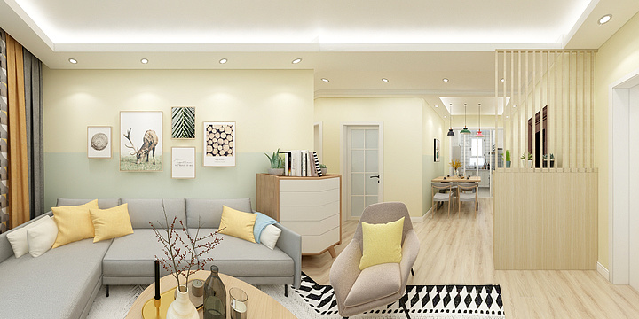 Maroon丿-北欧-红岛府17-1-202-装修设计方案