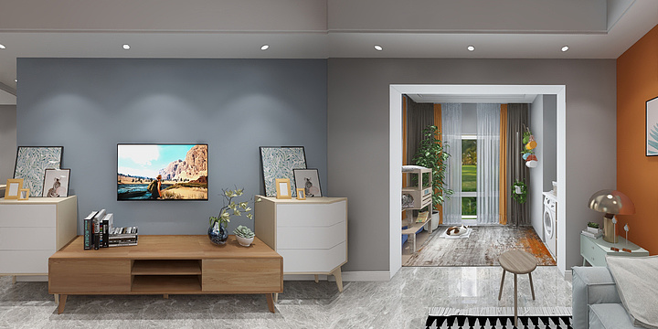 廷友-暖色调北欧居室-装修设计方案