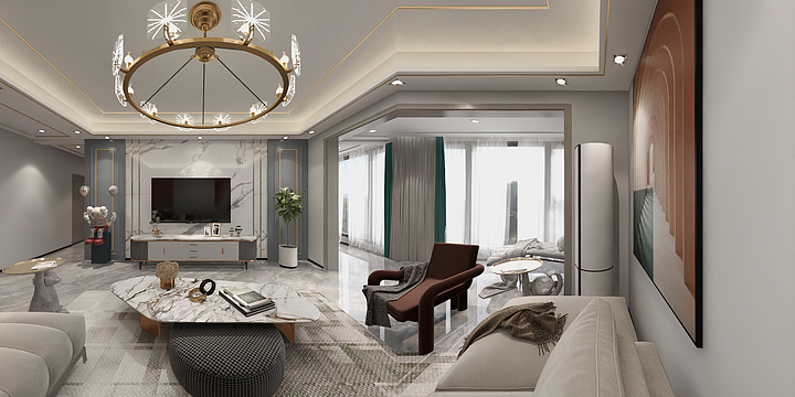 阳旸装饰2-盛世豪庭3-1-501胡先生肖女士-装修设计方案