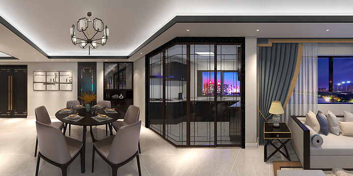 明月清风IAQO-1号楼轻奢-装修设计方案