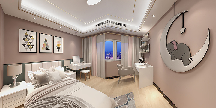 王浩彬-精致MM的单身豪宅-装修设计方案