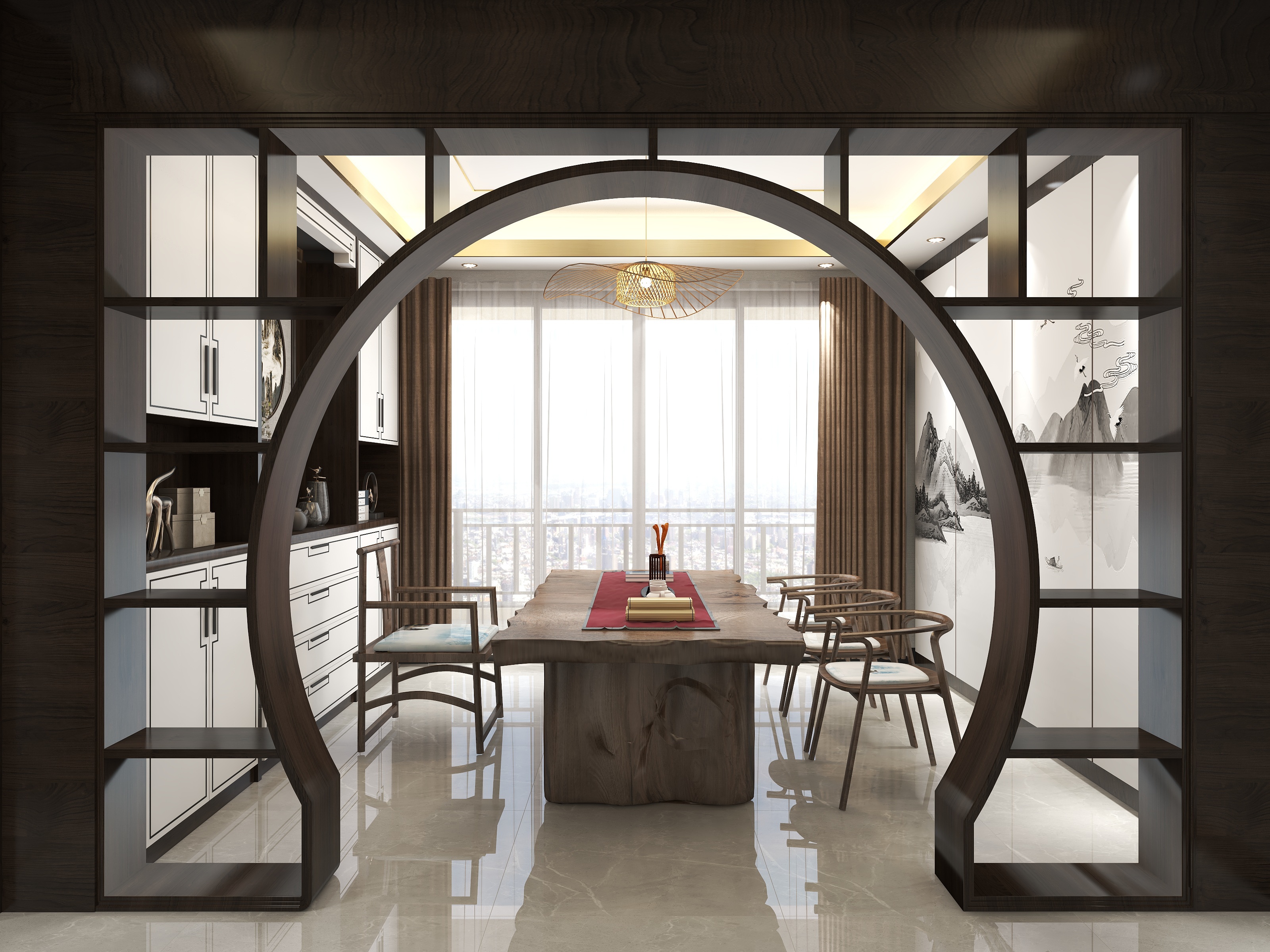 MJ137779-现代新中式-装修设计方案