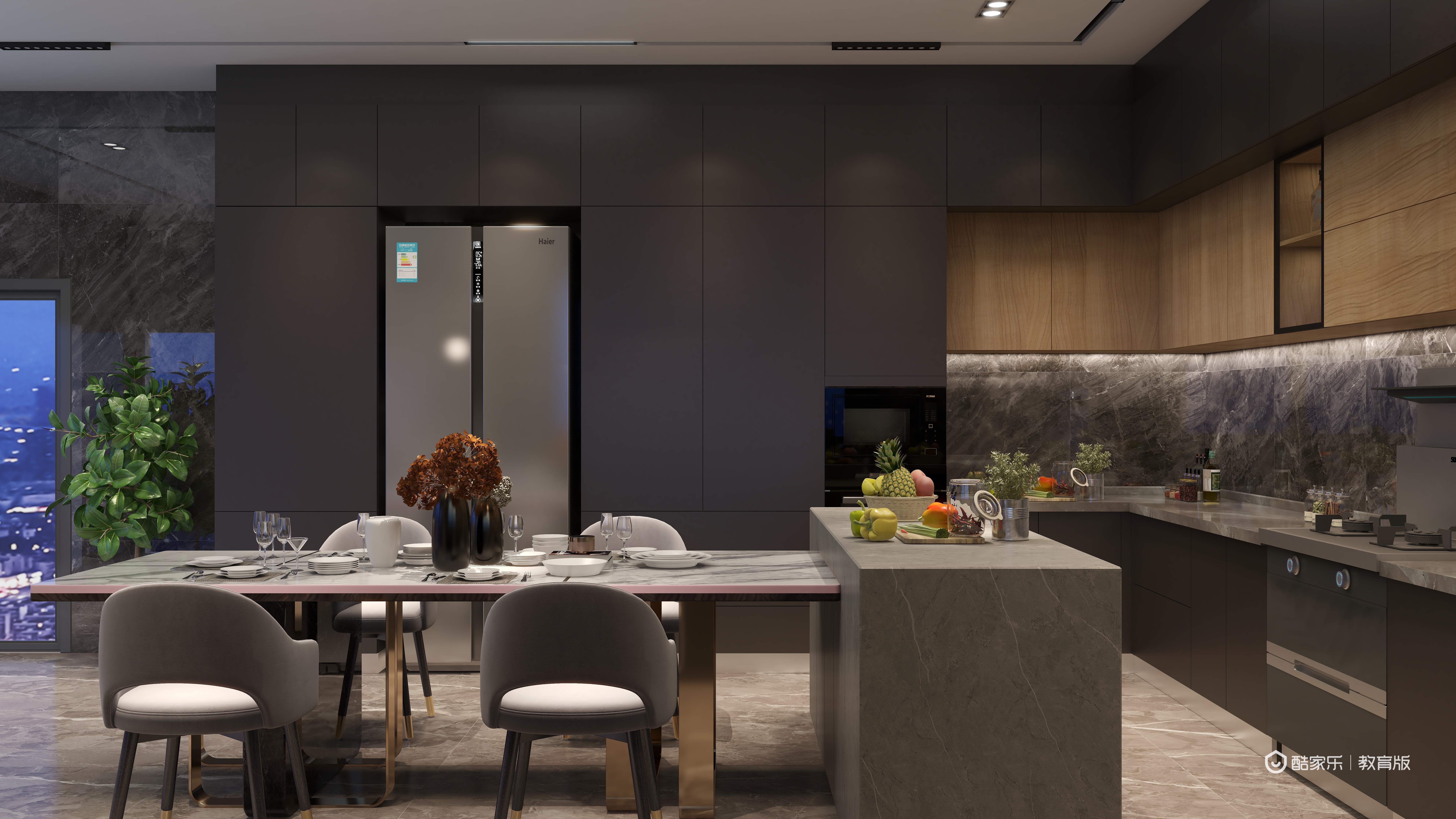 阿坤大大-【高端】定制厨房-装修设计方案