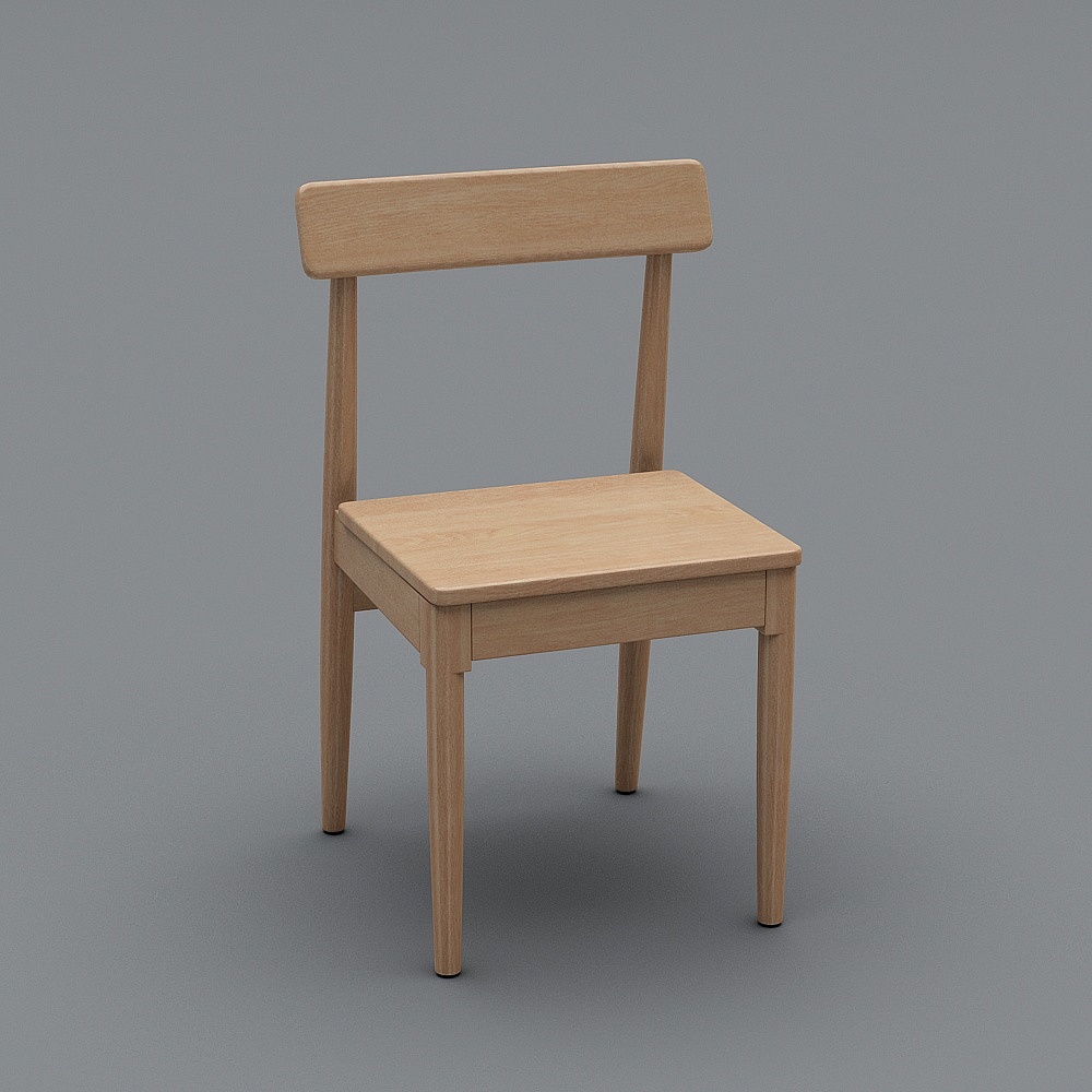 彬智家居-ML-CY3015-米兰餐椅3D模型