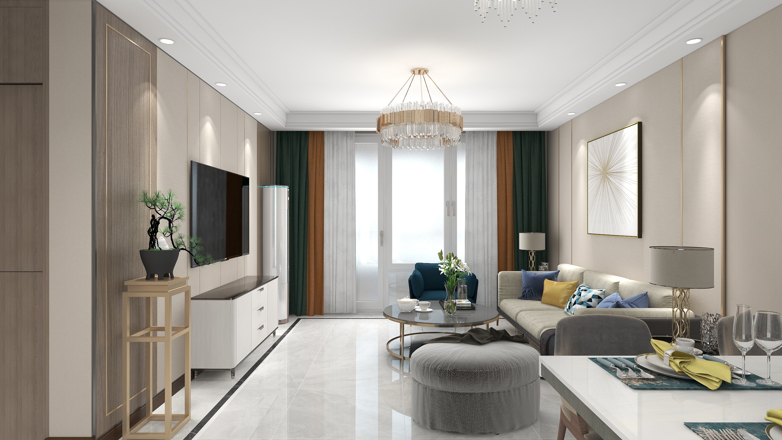 Mr马全案设计-山龙湾C户型107.53-装修设计方案