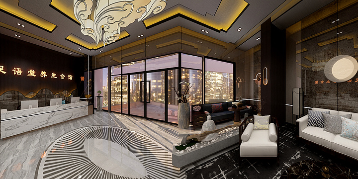 贵阳盛福一设计师一危文彬-2020.12余庆-足浴城-装修设计方案