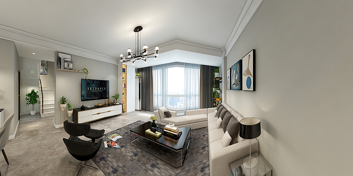 敬斌-紫金城17-2-1004效果-装修设计方案