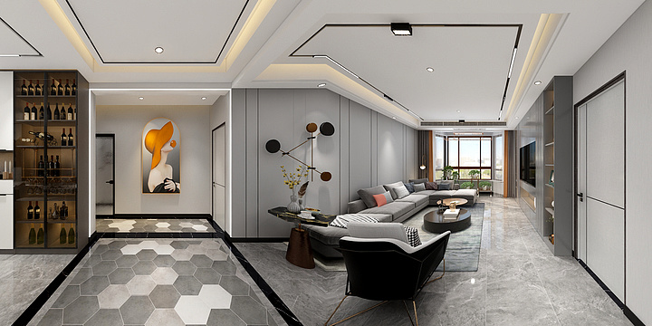 金风-黑龙江肇东-温泉湖畔小区-现代轻奢效果图终稿-装修设计方案