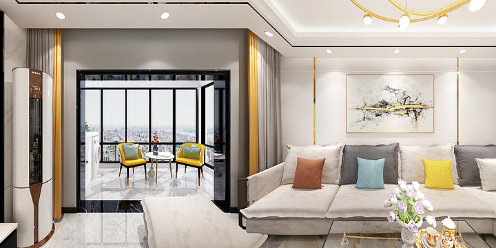 Lingy洛-中央御景5号楼一单元2303-装修设计方案