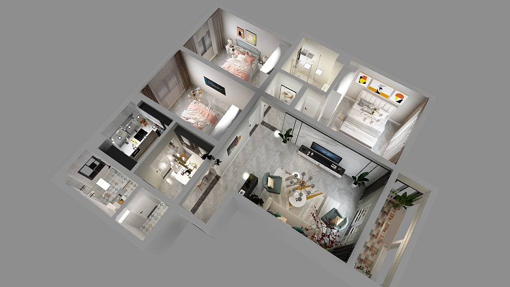 厘米之间设计工作室-豫兴家园-装修设计方案