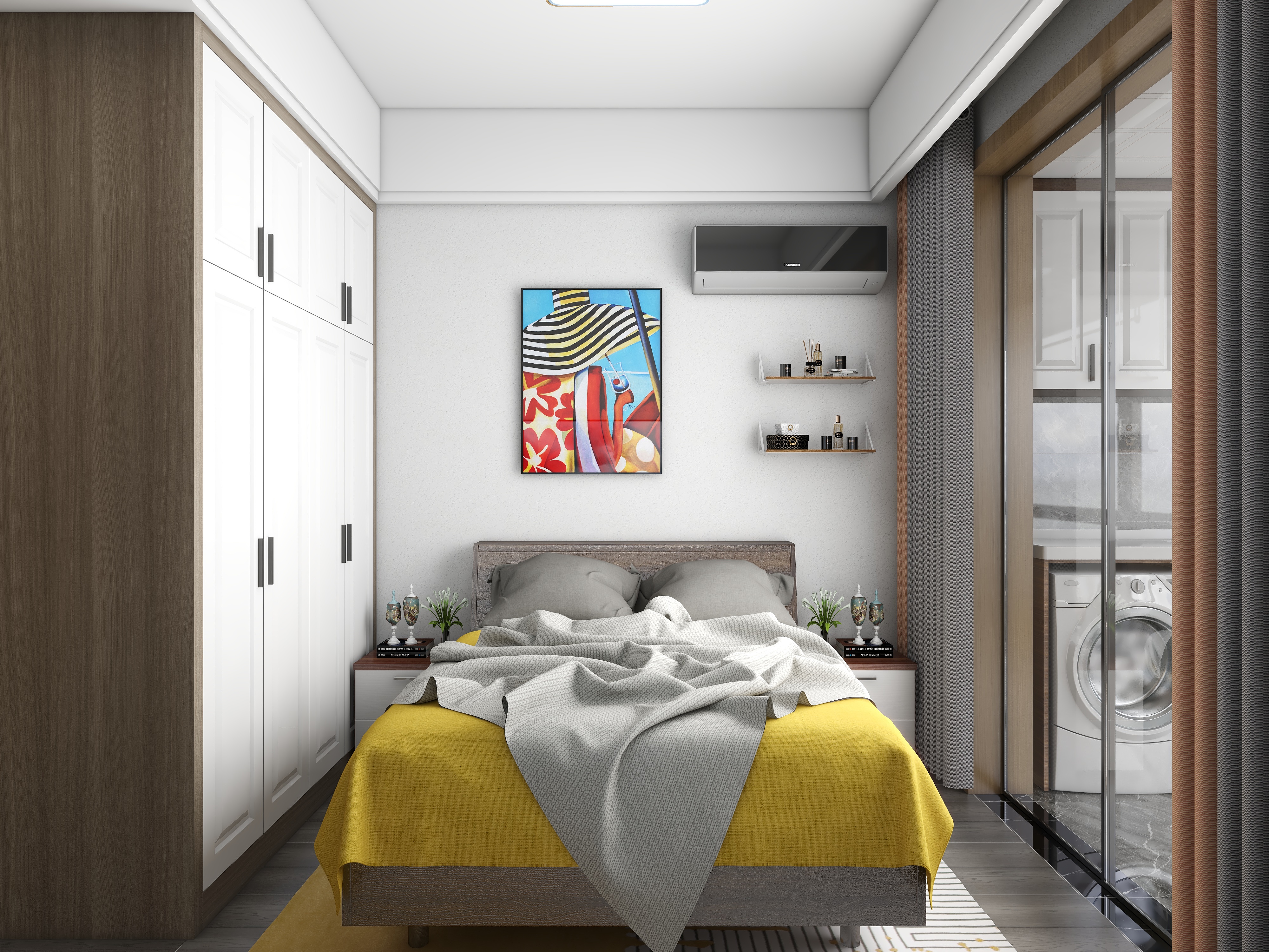 至简名设一钱春-95平精装修小三居装修效果图