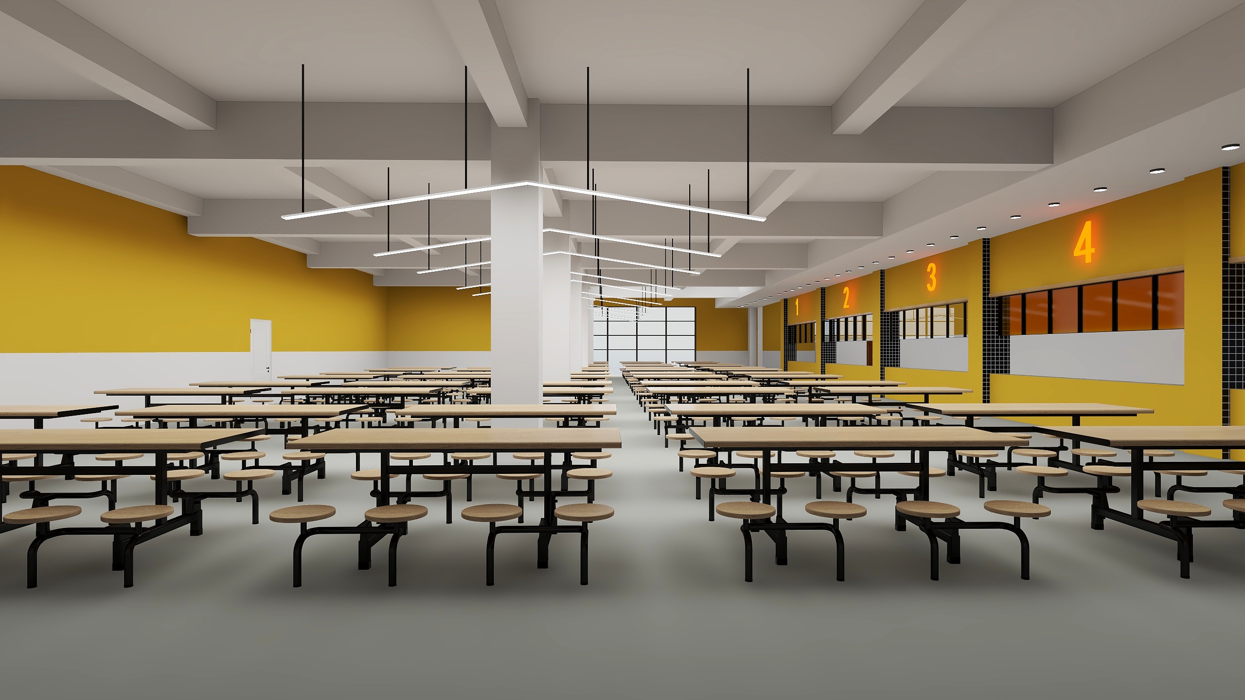 饿了里好-大学食堂-装修设计方案