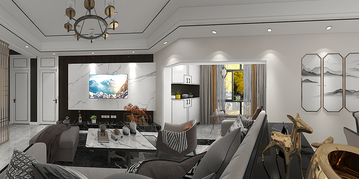 良匠设计-隆鑫印象城邦-张哥-装修设计方案