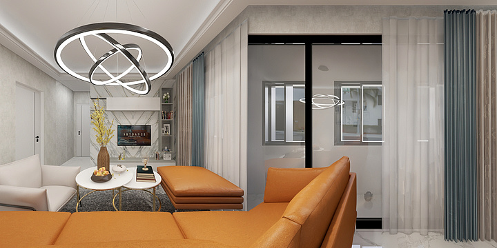 室内设计-周俊飞-瑞和园89.50㎡B户型3室2厅1卫-装修设计方案