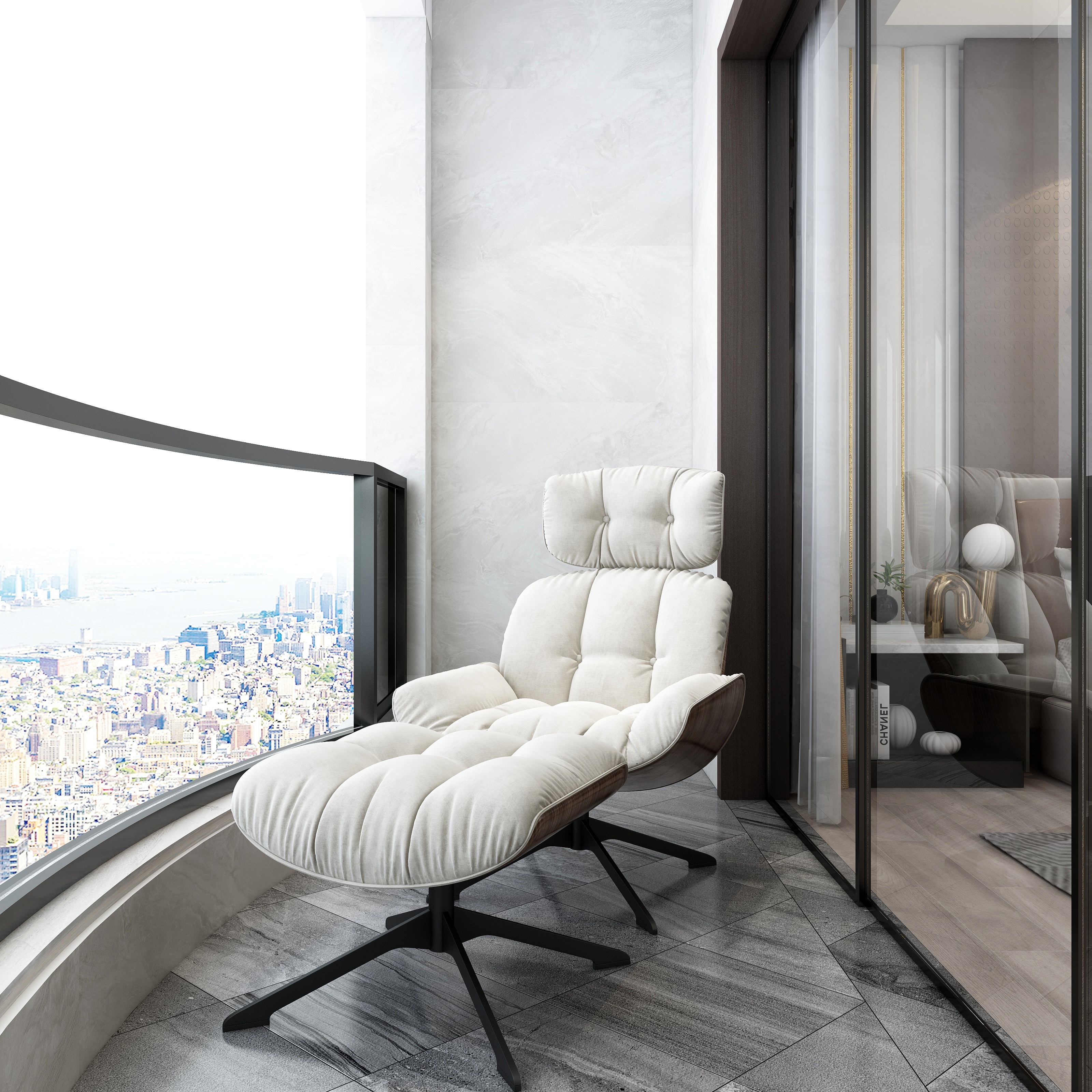 湛智华-现代简约别墅4层装修效果图