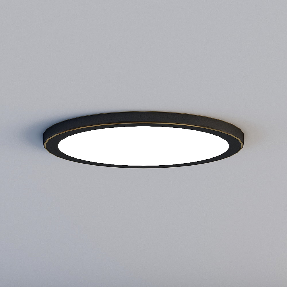领坚吸顶灯3D模型