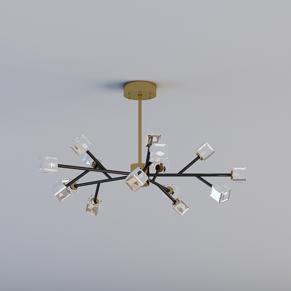 领坚吊灯3D模型