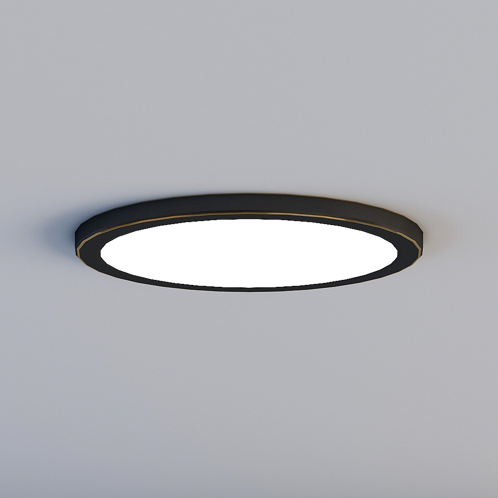 领坚吸顶灯3D模型