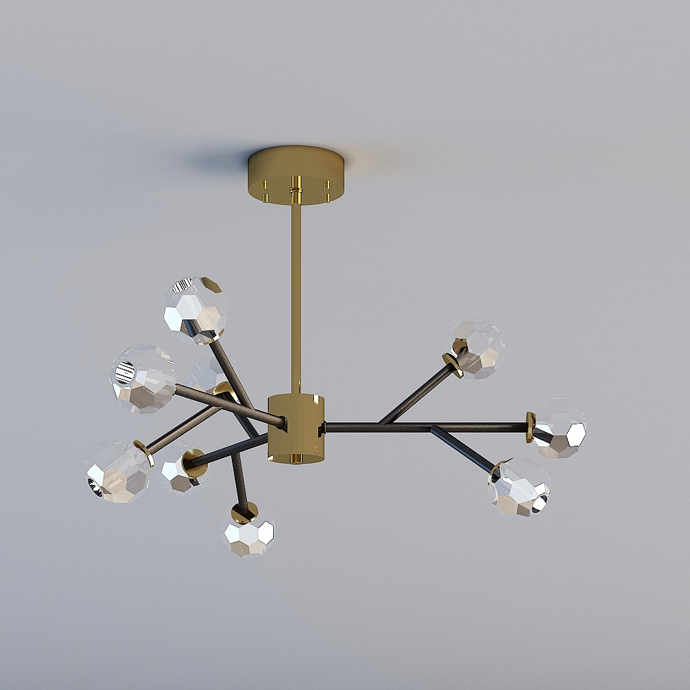 领坚吊灯3D模型