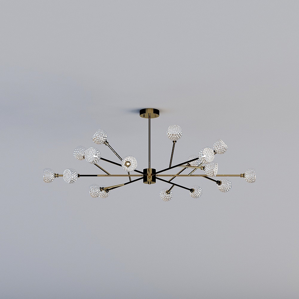 领坚吊灯3D模型