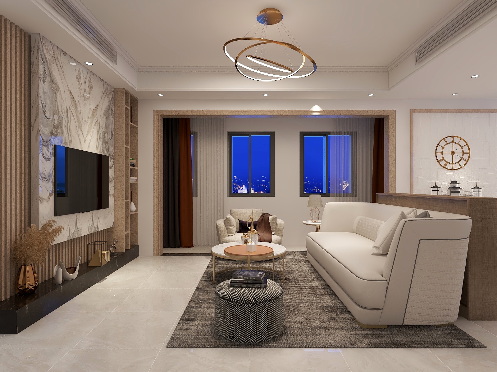 伍域-瑞和园89.50㎡B户型3室2厅1卫-装修设计方案