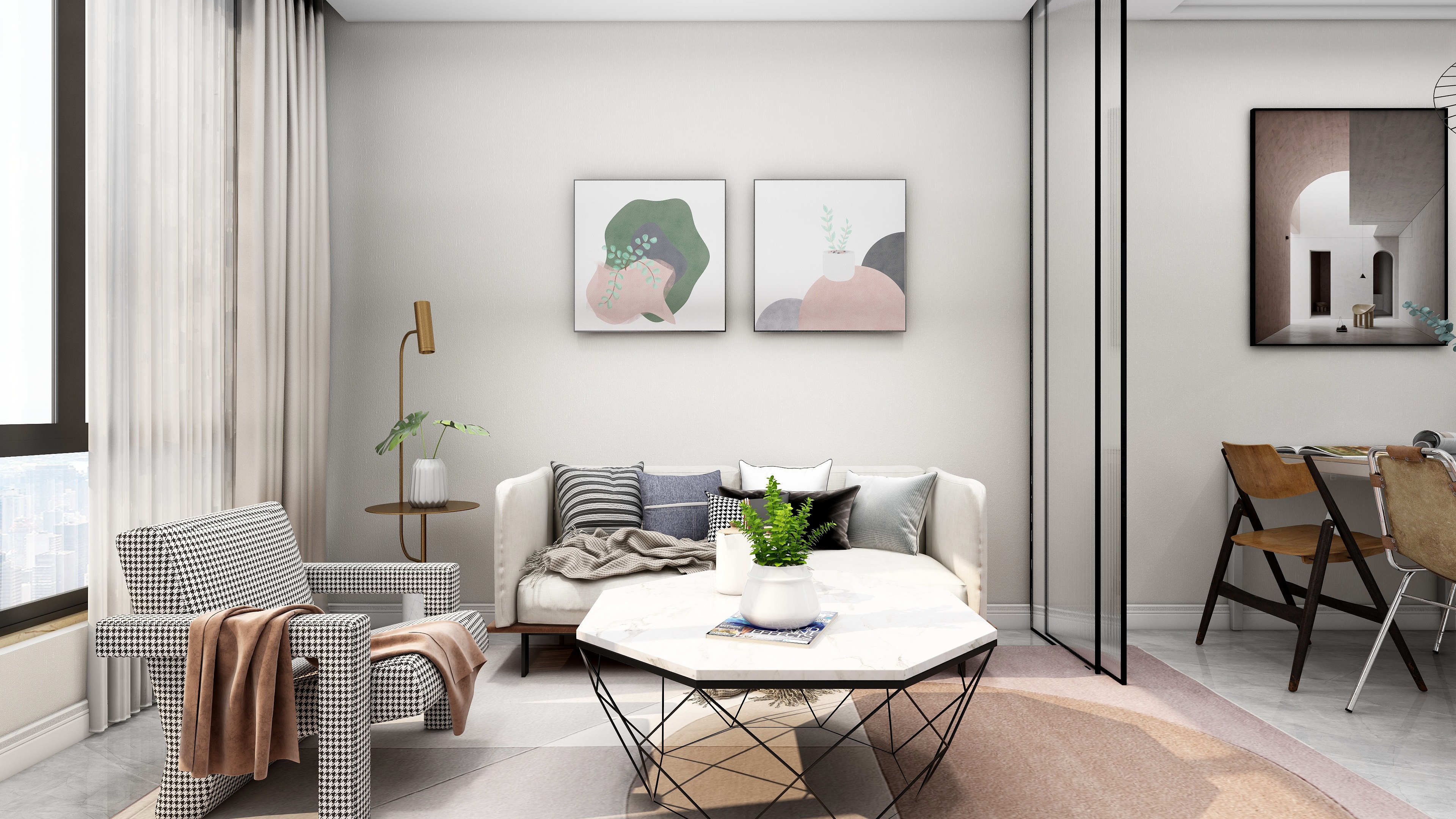 设计师赵响-【追光风者】-北欧-60平方一室一厅装修效果图