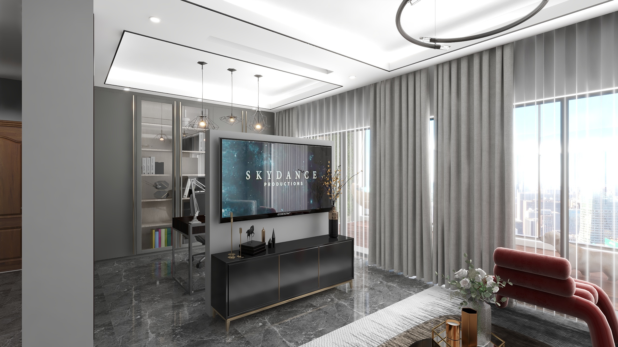 蓝猫奶牛猫-华夏院子-装修设计方案