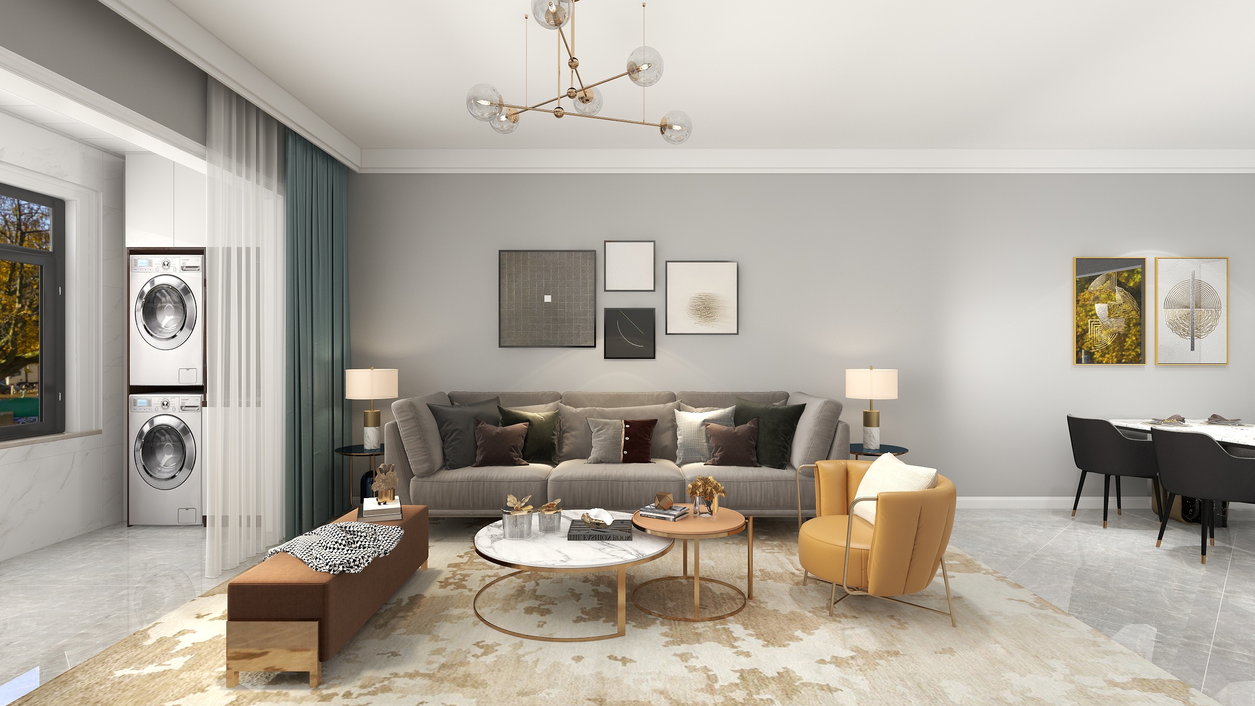 陈辞_-金地大境户型1-93平方米现代轻奢2-装修设计方案