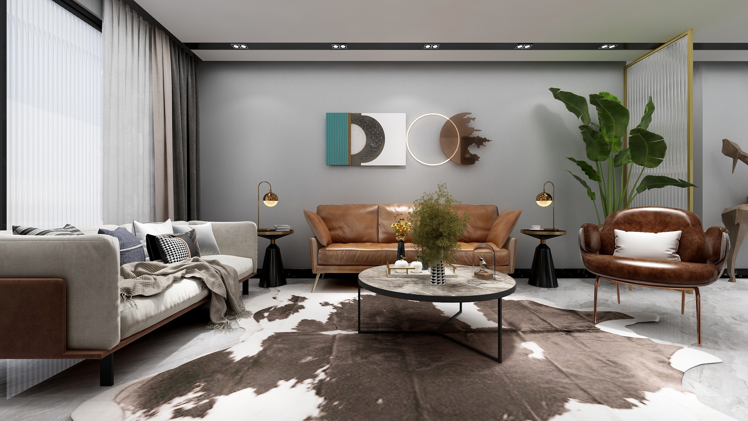 邓一超-169㎡5房港式风设计-“港”装修效果图