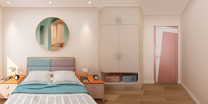 全景图888-德信海德公园83.00㎡A2’3室2厅1卫1厨-装修设计方案