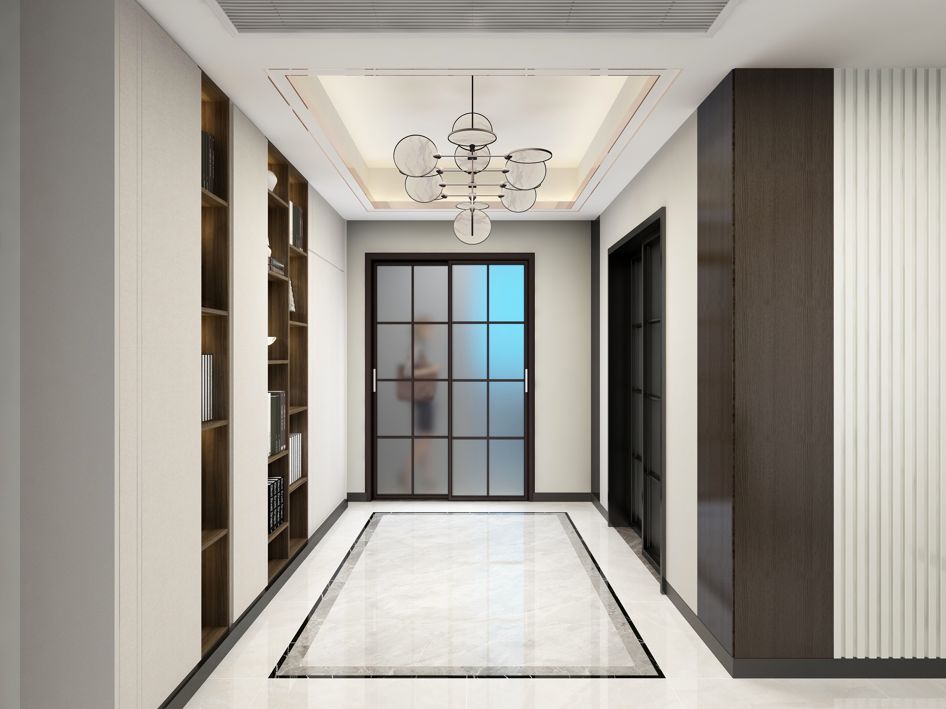 郑钧-琅樾江山轻奢风|155平四居平层装修效果图