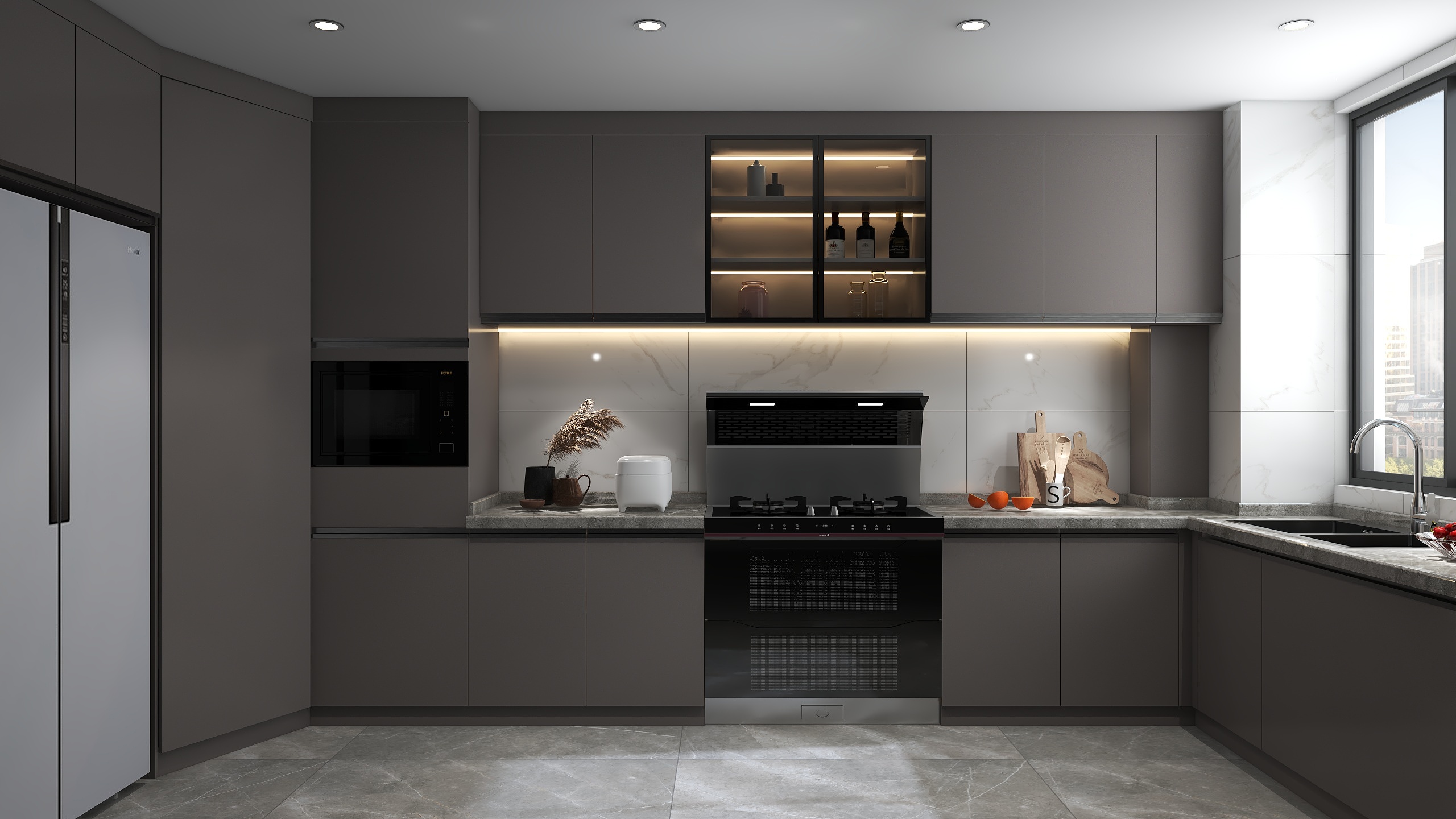 llyingklein-天兹嘉里厨房-装修设计方案