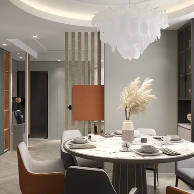 Contemporary Dining Room with Minimalist Decor