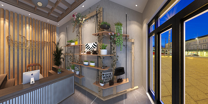 M泽臣-66平小公装中式禅意汗蒸馆-装修设计方案