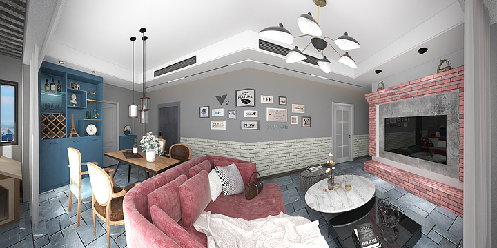 智行设计--私人定制工作室-瑞和园89.50㎡B户型3室2厅1卫-装修设计方案