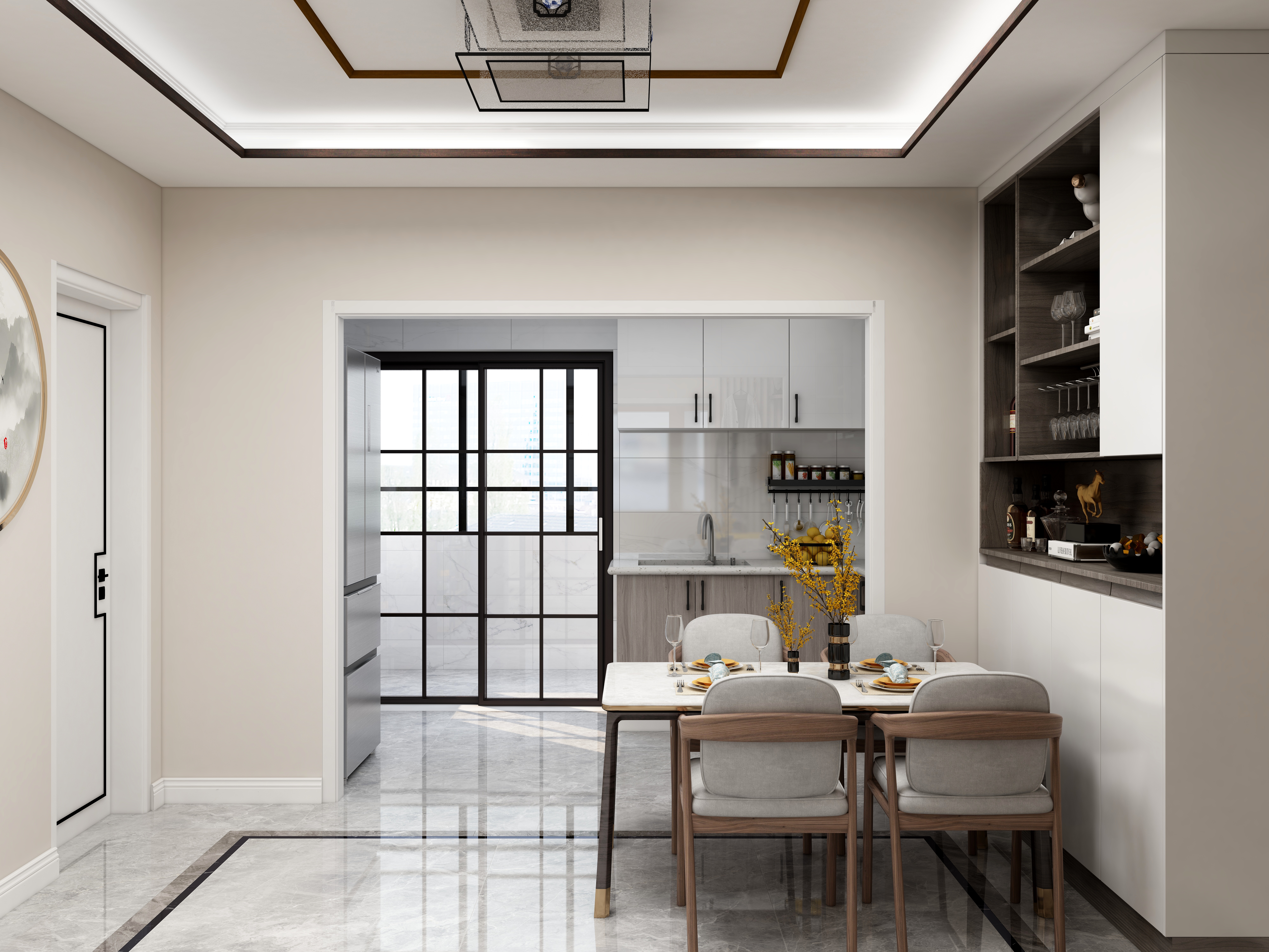 北京一起装修网-【新中式】75m²全屋设计方案装修效果图