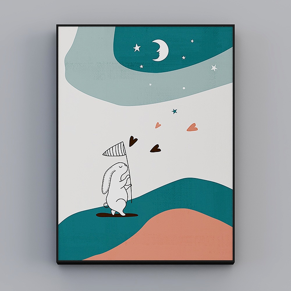 罗尚-现代风-创意小清新装饰画-趣味萌宠B