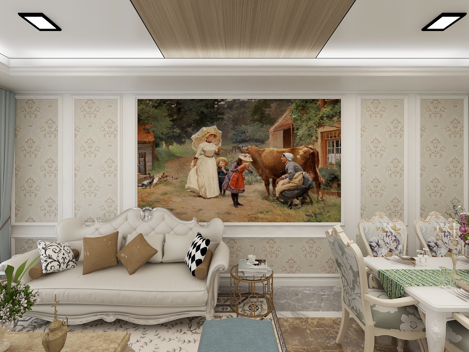 蓝图恩-德信海德公园83.00㎡A2’3室2厅1卫1厨-装修设计方案