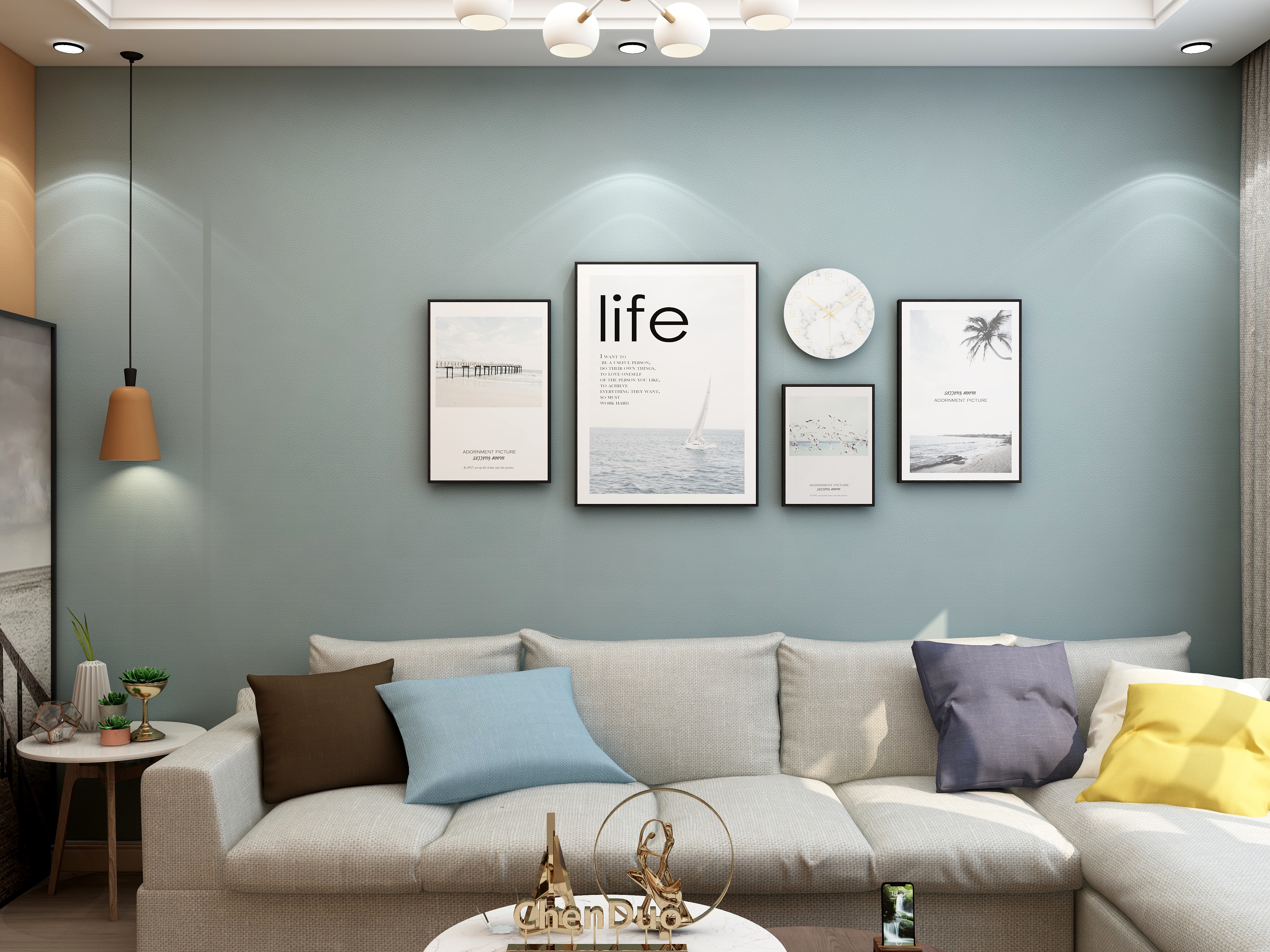 阁中仙A-北欧小客厅装修效果图