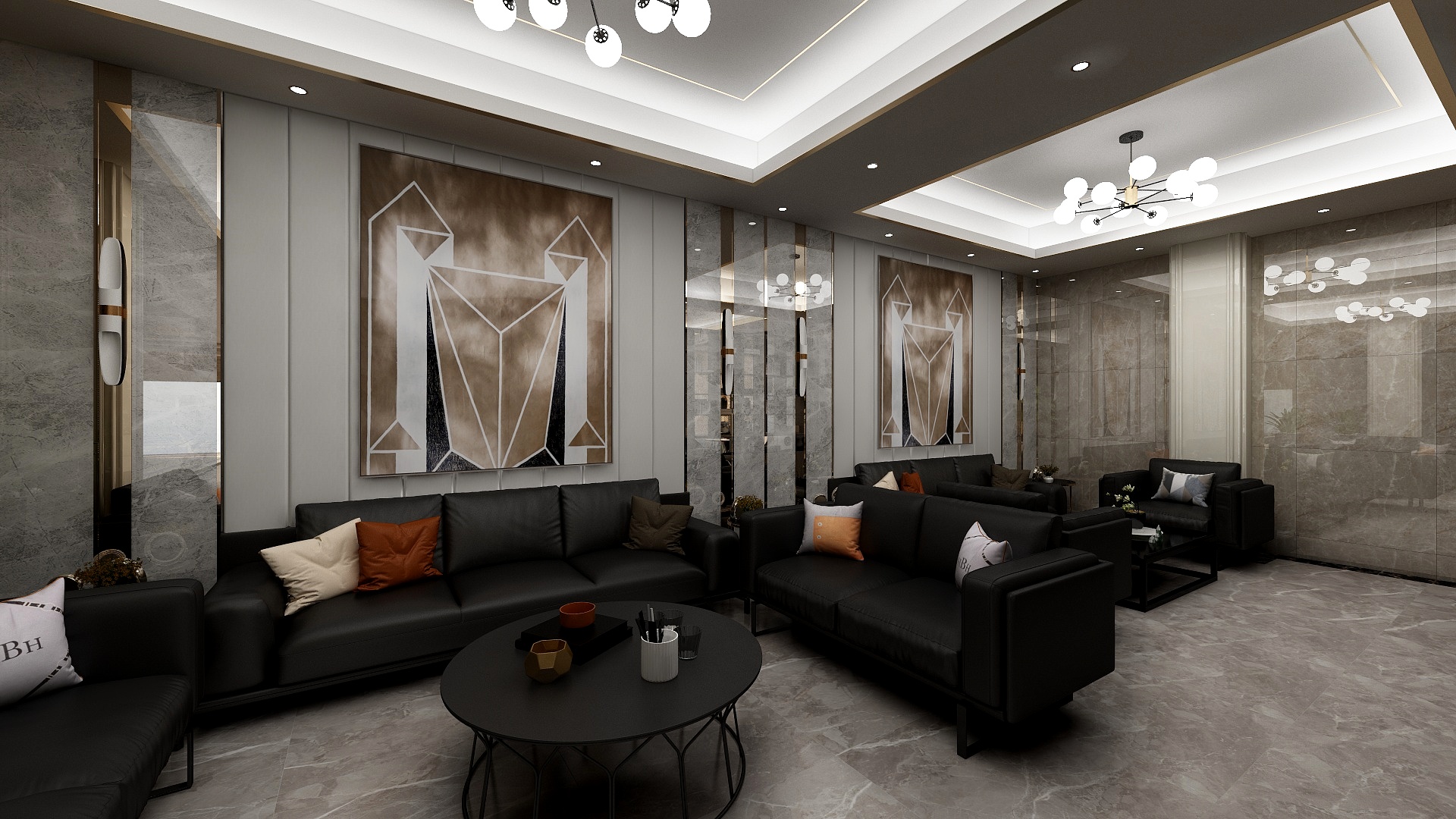 稍息站那别动-酒店大堂设计-装修设计方案