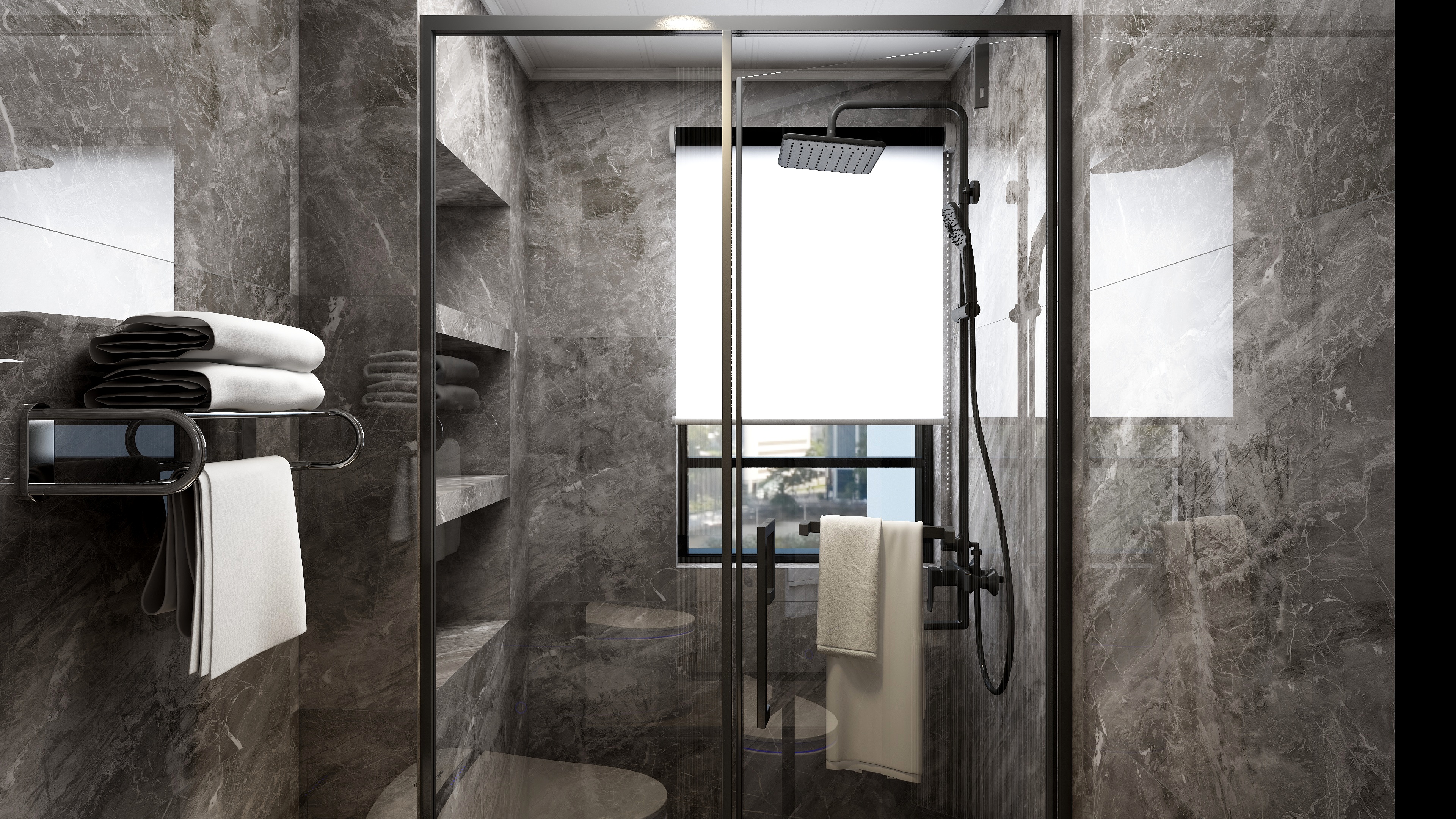 徐国瑜-100平现代简约二居装修效果图