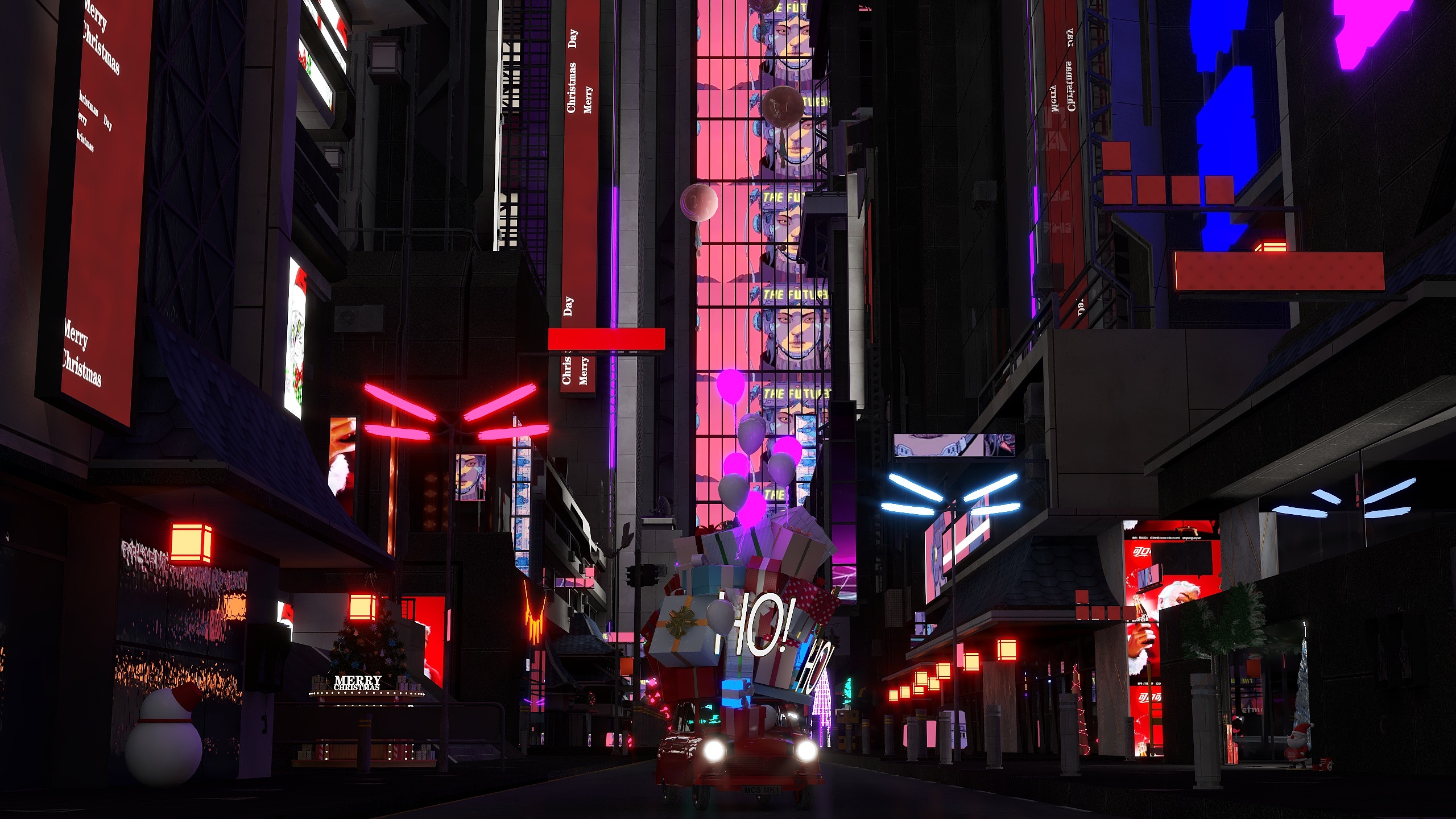 高新杰-创意造-赛博朋克圣诞街道-装修设计方案