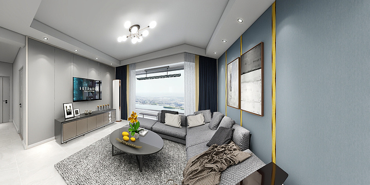 室内设计师毛芳晴-中海和平之门113㎡-装修设计方案