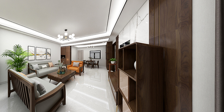 西宁aHHE-平安恒鼎国际-丁女士-装修设计方案